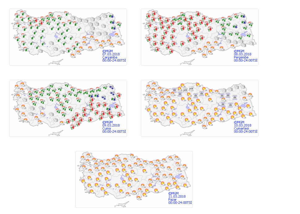 İstanbul Hava Durumu Raporu | 7 Mart Çarşamba, 5 Günlük Yurtta Hava Durumu
